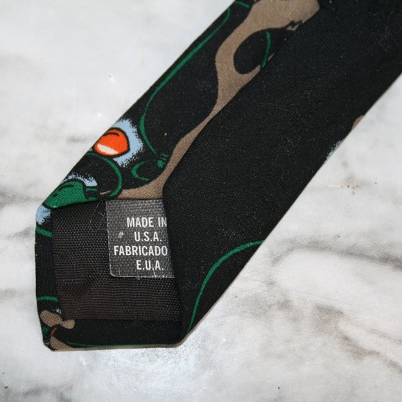 HALLMARK YULE TIE GREETINGS Neck Tie Reindeer Lights Holiday Menswear Accessory - Picture 3 of 10